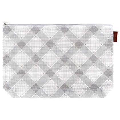 Mad for Plaid - Zipper Pouch - Charcoal