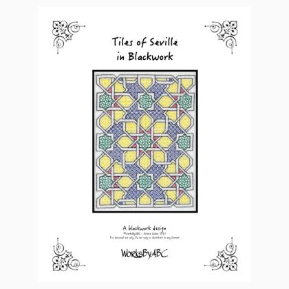 Tiles Of Seville In Blackwork