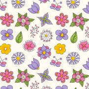Mini Flowers Creme