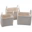 Basket canvas off-white Large