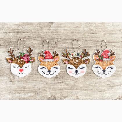 Foxes and Deer Christmas Decoration