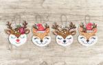 Foxes and Deer Christmas Decoration