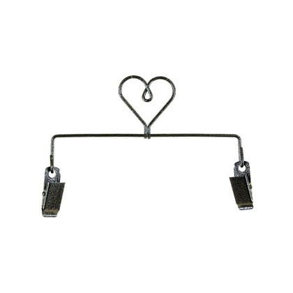 Craft Holder - Heart Charcoal 6\"
