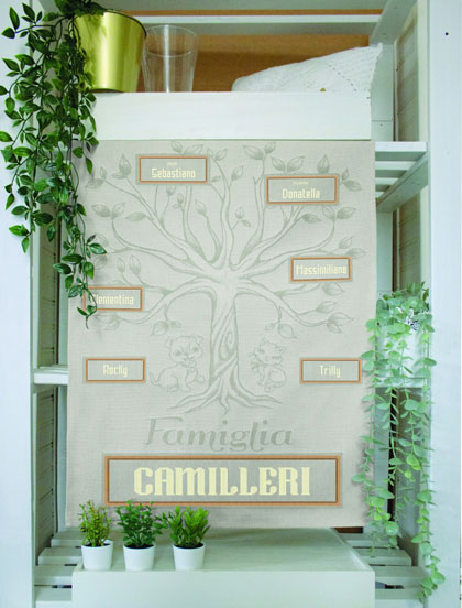 Kitchen towel - Tree - Dove-gray