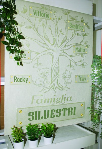 Kitchen towel - Tree - olive green