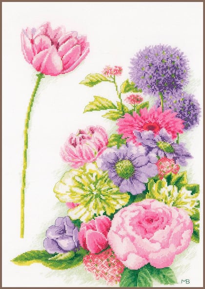 Floral cotton candy