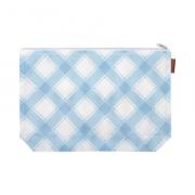 Mad for Plaid - Zipper Pouch - Bluebell