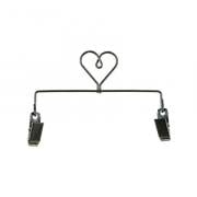 Craft Holder - Heart Charcoal 6"
