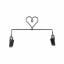 Craft Holder - Heart Charcoal 6"