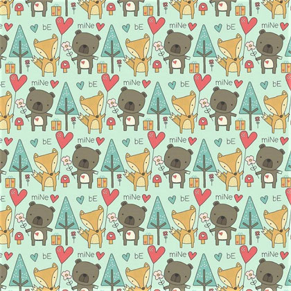 Cute Forest on Aqua