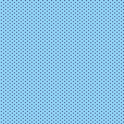Black Micro Pois on Blue