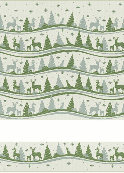 Kitchen towel - Alaska Lurex - Green