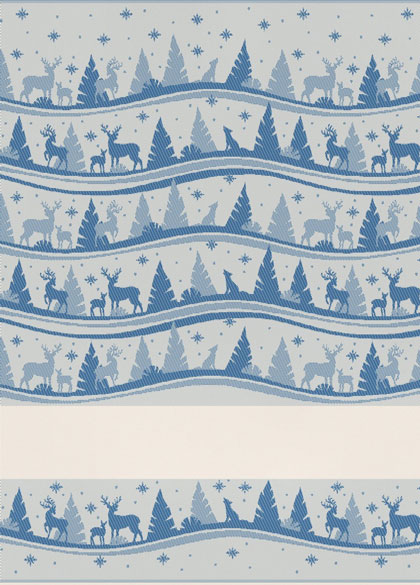 Kitchen towel - Alaska Lurex - Blue