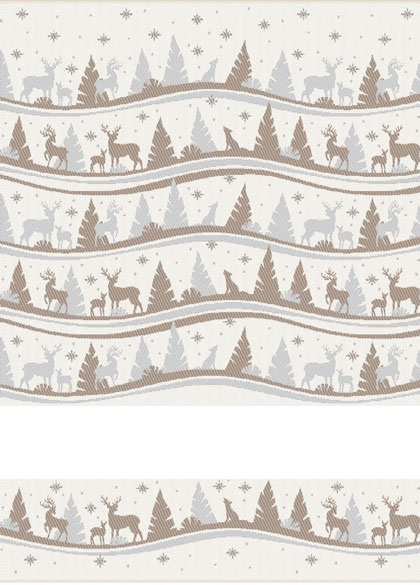 Kitchen towel - Alaska Lurex - Silver