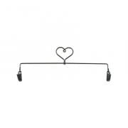 Craft Holder - Heart Charcoal 12"