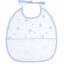 6 Month Embroidery Bib "Koala" Blue