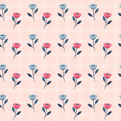 Mini Flowers - Peach