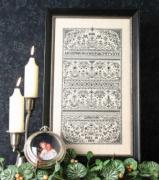 Blackwork Mille Fiori Sampler