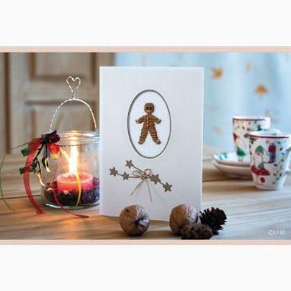 Card with opening - Lebkuchenmännchen