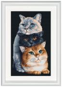 Three Cats - Black