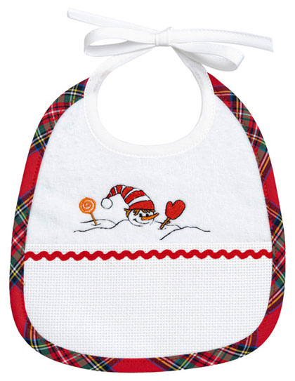 Baby Bib - Snowman