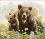 Bears in the woods