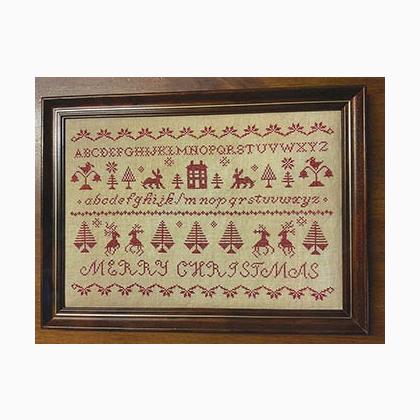 Christmas Redwork Sampler