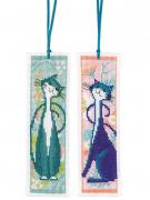 Bookmark - Flower cats (2)