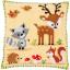Front Cushion: Forest animals