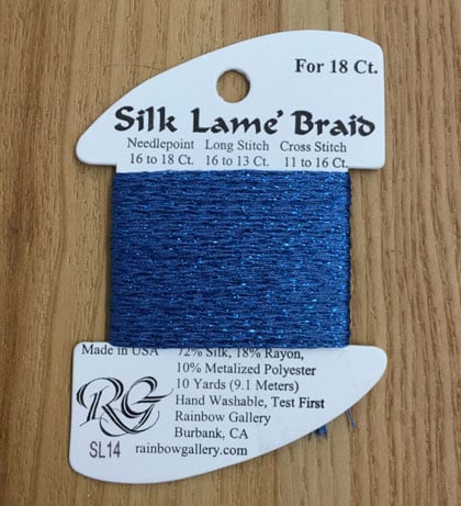 Silk Lame\' Braid - SL14 Blue