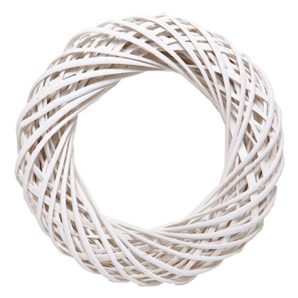Tendrill Wreath - White 25 cm.