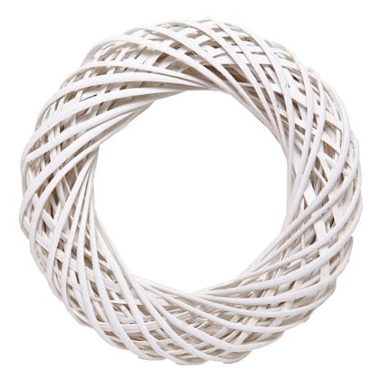 Tendrill Wreath - White 30 cm.
