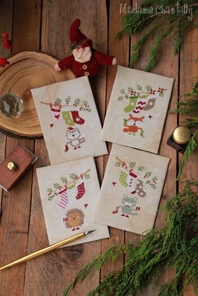 Cross stitch discount christmas cards