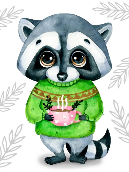 Cute Racoon