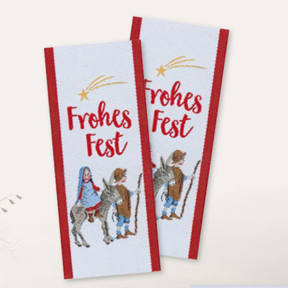 Textile label - Frohes Fest