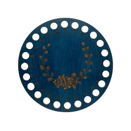 Round Mouliné Organizer - Blue