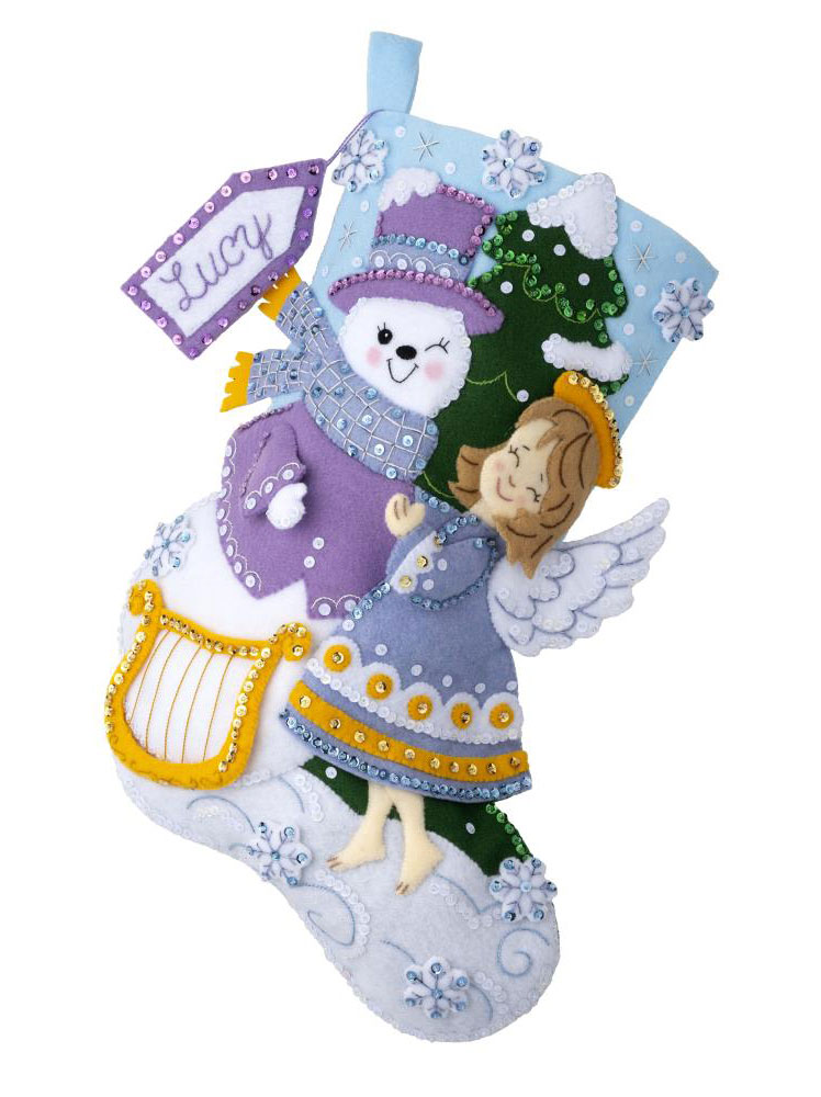 Jolly Deliveries Felt Stocking Applique From Bucilla - Bucilla - Kits -  Casa Cenina