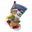 Jolly Pups Santa Felt Stocking Applique