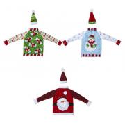 Holiday Sweater Felt Bottle Covers