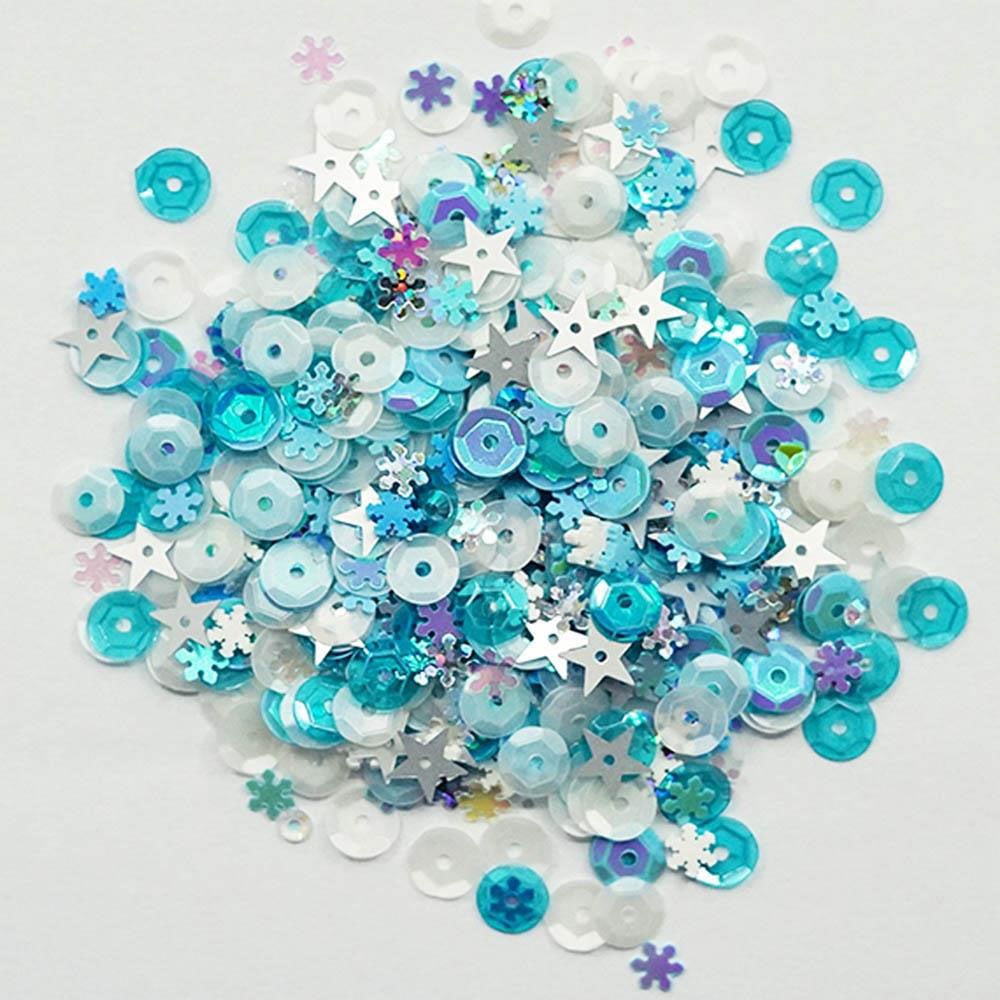 Blizzard Snowflake Confetti Embellishment Mix