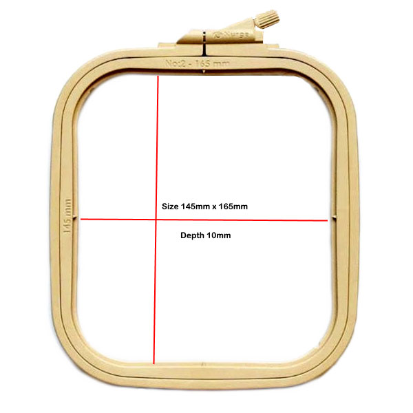 Square (Rectangular) Plastic Hoop - 14.5x16.5 From Artibalta - Hoops and  Frames - Accessories & Haberdashery - Casa Cenina