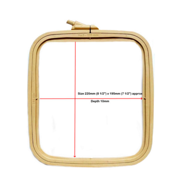 Square (Rectangular) Plastic Hoop - 9.5x11 From Artibalta - Hoops and  Frames - Accessories & Haberdashery - Casa Cenina