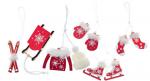 Mini Winter Decorations - Red