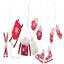 Mini Winter Decorations - Red