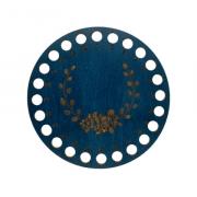 Round Mouliné Organizer - Blue