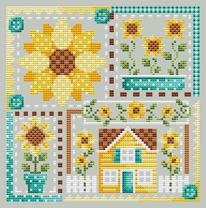 Patchwork Sunflower