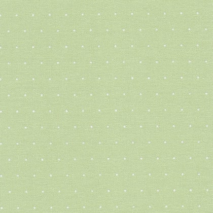 Murano Lugana 32ct. - Mini Dots - Green / White