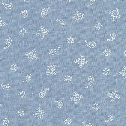 Classiques Chambray: Fantasy Denim 45x110cm.