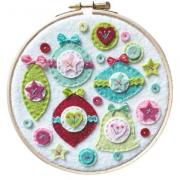 Felt Christmas Balls Kit - with frame