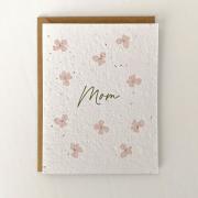 Plantable Greeting Card - Floral Mom